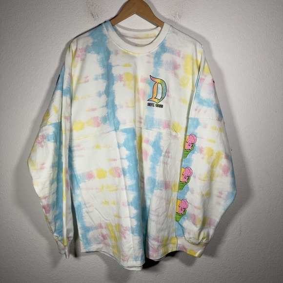 Disney Tops - NWT! Disneyland Shaved Ice Eats Spirit Jersey tye Dye | Adult XL